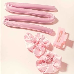 The curl crown - Heatless silk curler - PINK